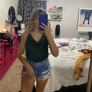 Green body suit never worn